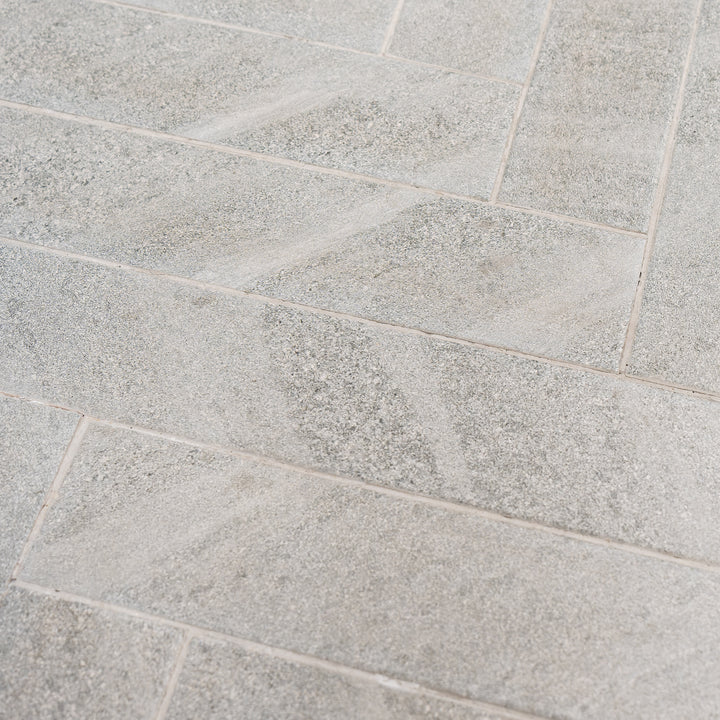 Cheste Gris Herringbone 9.9 x 49.2cm Porcelain Tile - 0.73sqm perbox
