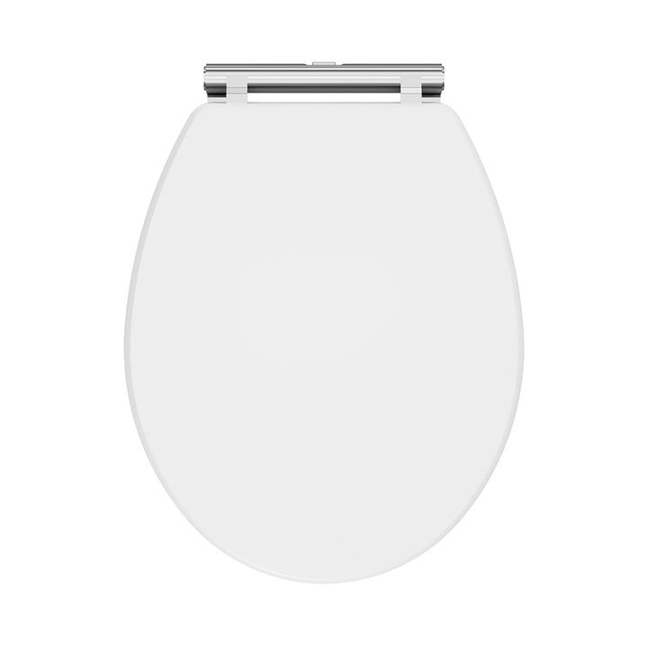 Nuie Soft Close Wooden Toilet Seat - Satin White