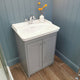 Victoriana 650mm Traditional Vanity Unit & Basin - Stone Grey