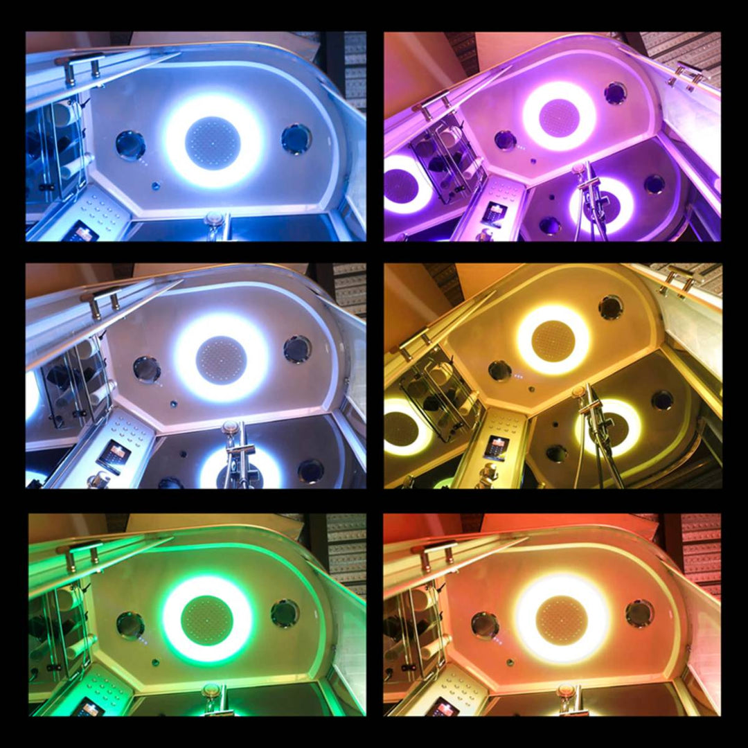 Vidalux Hydro Plus 1200mm Shower Cabin Right Hand - White