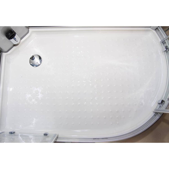 Vidalux Clearwater 1200mm Steam Shower Enclosure Left Hand - White