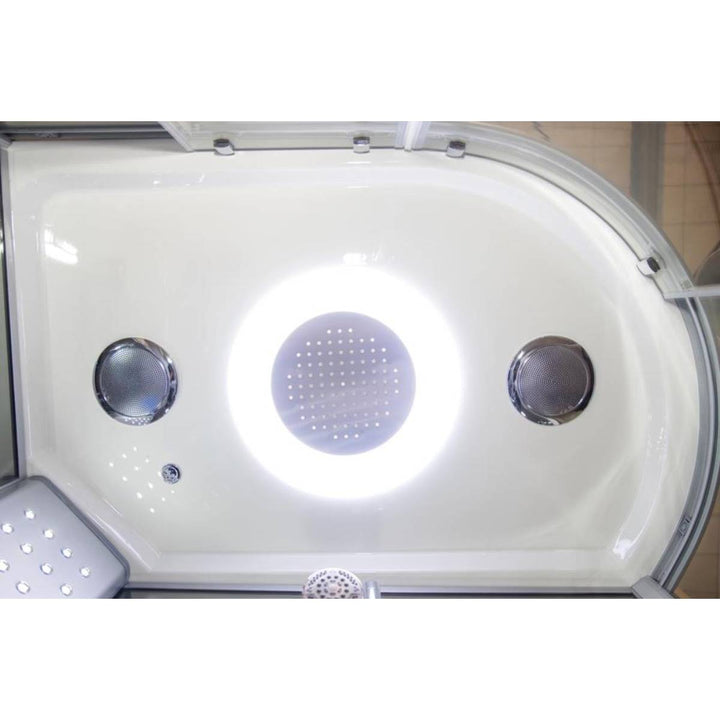 Vidalux Clearwater 1200mm Steam Shower Enclosure Right Hand - Mirror