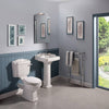 Legend Traditional 2 Tap Hole Basin & Full Pedestal