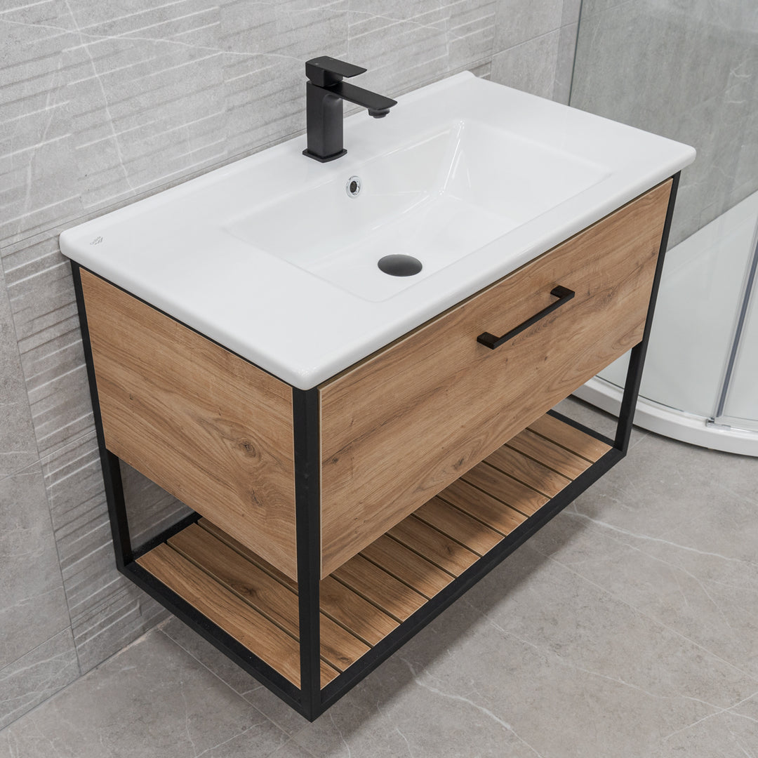 Croft 650mm Wall Mounted Unit and Basin