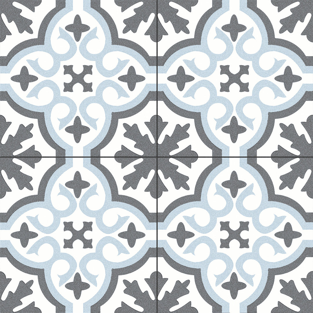 Chelsea Sky 45 x 45cm Porcelain Pattern Tile - 1.22 sqm perbox