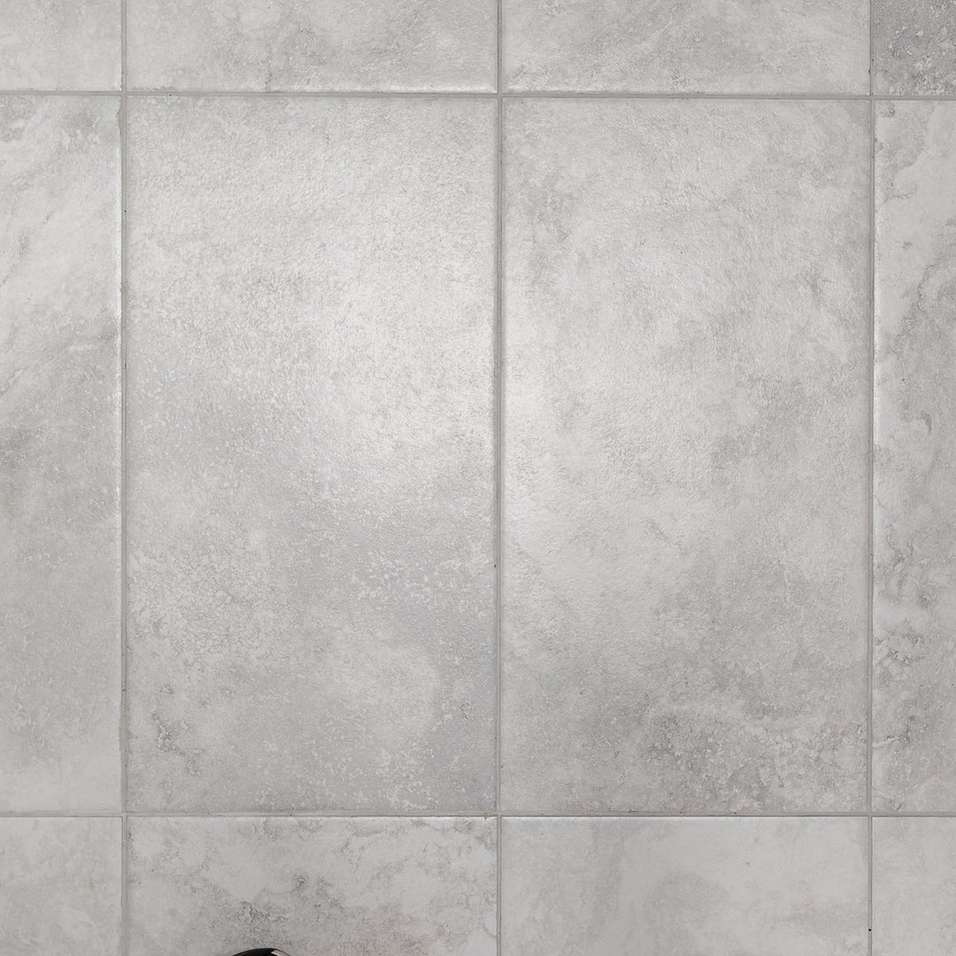 Chrono White 31.6 x 60.8cm Porcelain Floor &amp; Wall Tile - 1.152sqm perbox