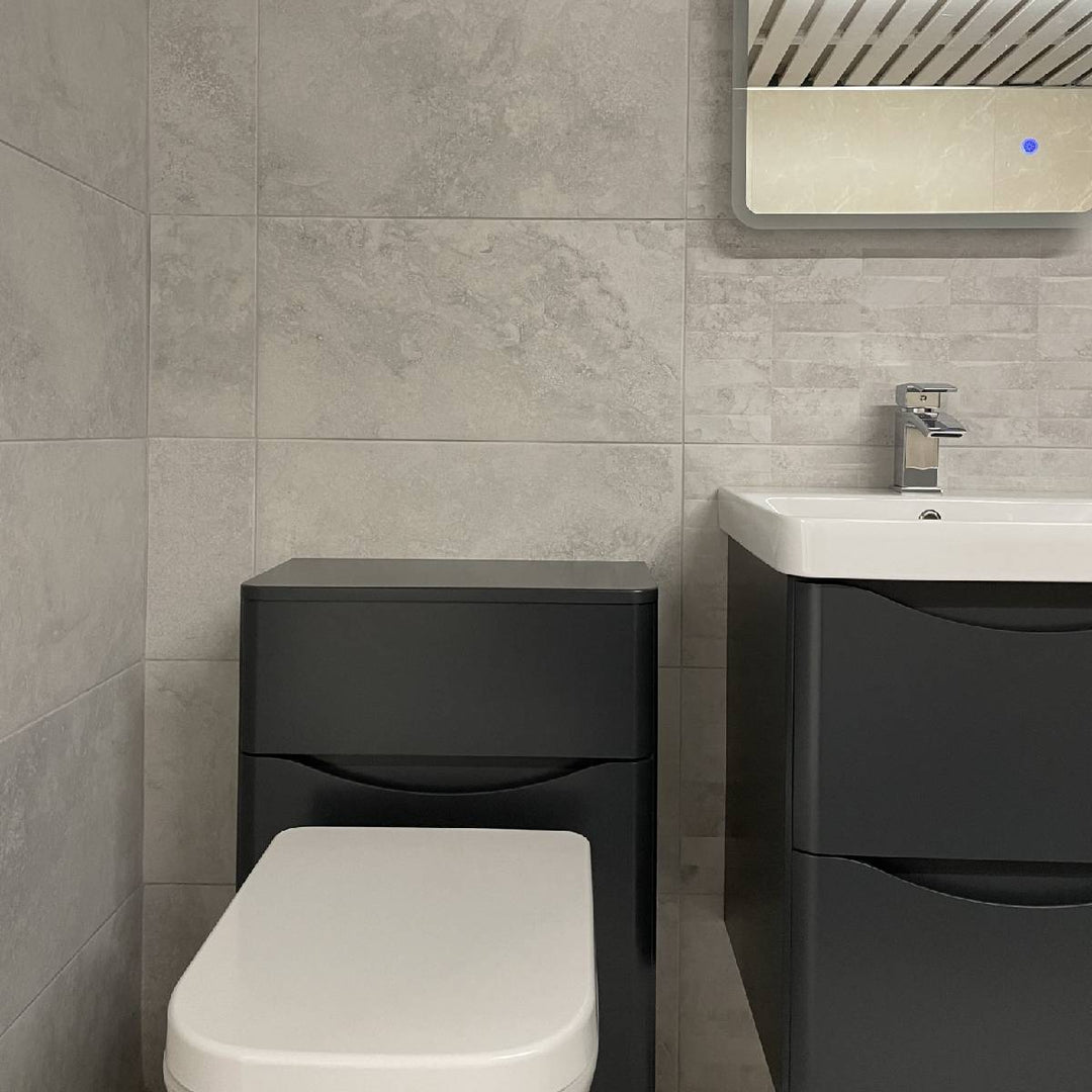 Chrono White 31.6 x 60.8cm Porcelain Floor &amp; Wall Tile - 1.152sqm perbox