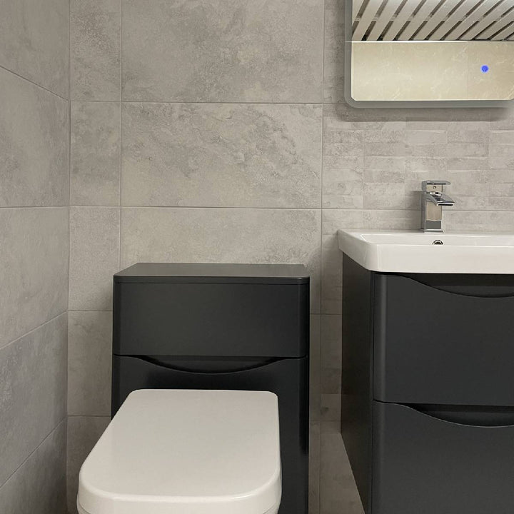 Chrono White 31.6 x 60.8cm Porcelain Floor &amp; Wall Tile - 1.152sqm perbox
