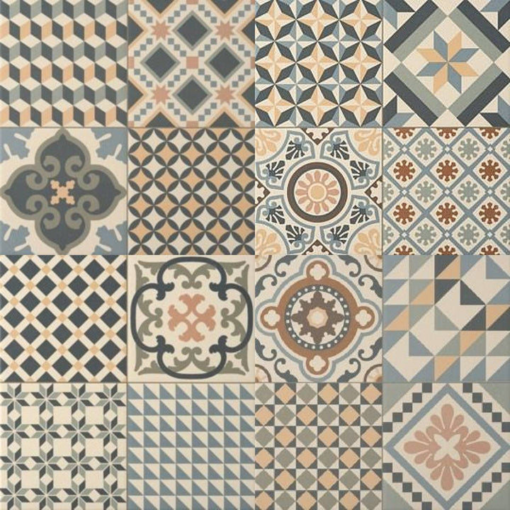 Danubio 33.3 x 33.3cm Pattern Tile - 1sqm perbox