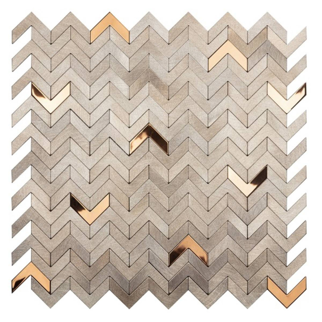 Delta Copper 28.1 x 28.3cm Mosaic Sheet