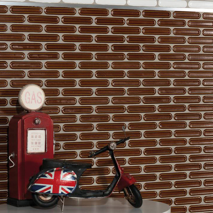 Dublin Caramel Gloss 30 x 30.6cm Mosaic Sheet