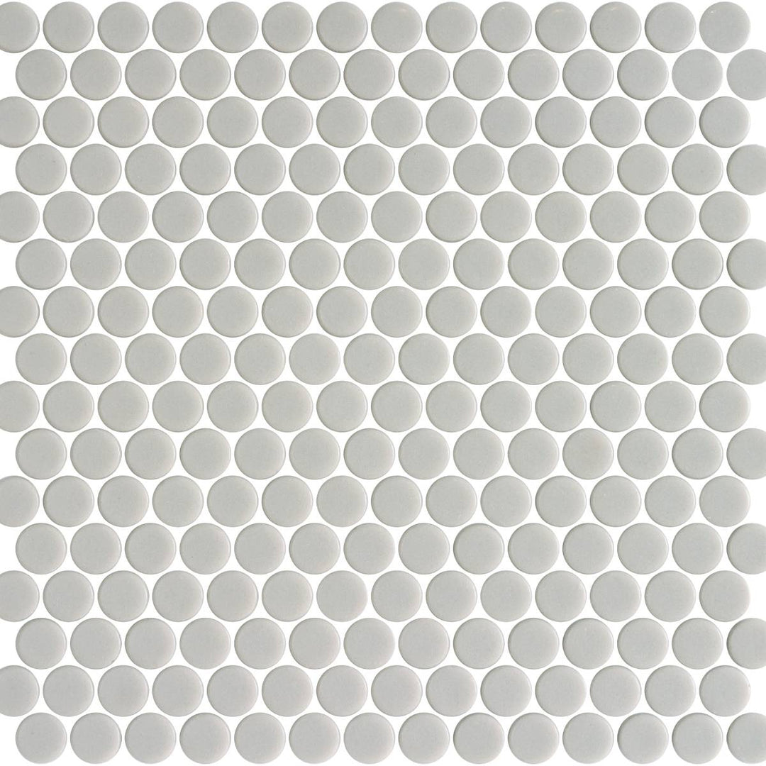 Penny Natureglass Taupe Matt Matte Non Slip 28.6 x 28.6cm Mosaic Sheet