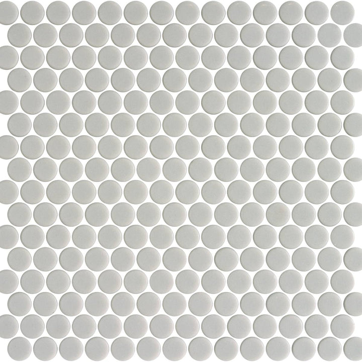 Penny Natureglass Taupe Matt Matte Non Slip 28.6 x 28.6cm Mosaic Sheet