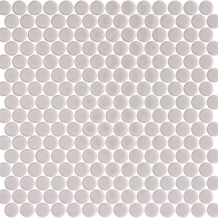 Penny Taupe Shiny 28.6 x 28.6cm Mosaic Sheet