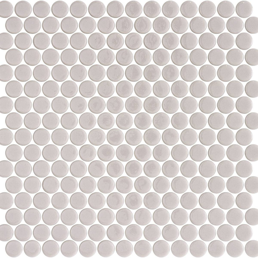 Penny Taupe Shiny 28.6 x 28.6cm Mosaic Sheet