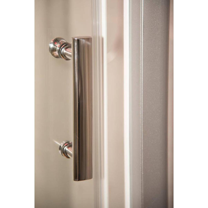 Vidalux Pure Electric 1000mm Shower Cabin White - Lux White 8.5KW