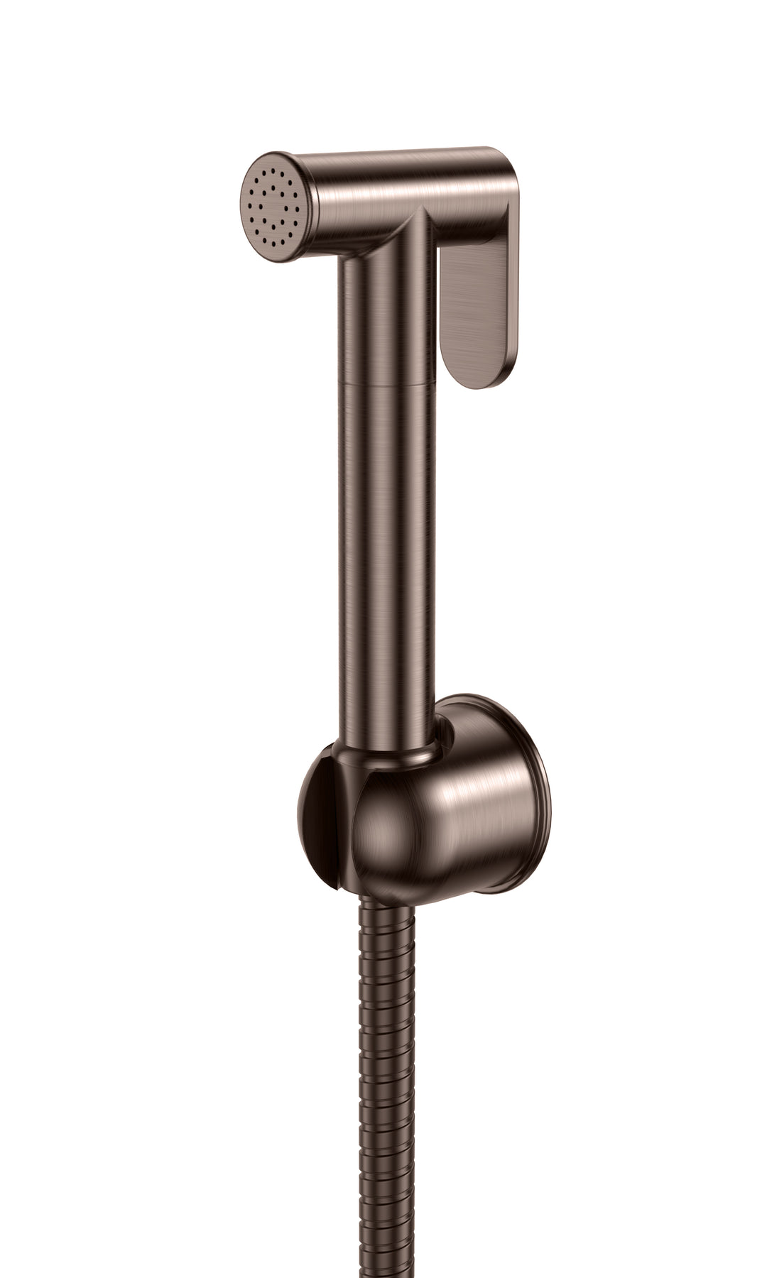 Eliseo Ricci Douche Handset, Flexi Hose and Holder - Brushed Bronze