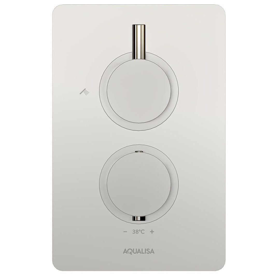 Aqualisa Dream Concealed Thermostatic Mixer Single Outlet With Wall Fixed Head - Round