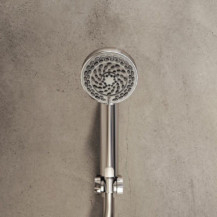 Aqualisa Dream Concealed Thermostatic Mixer Dual Outlet With Adj Kit &amp; Wall Fixed Head - Round