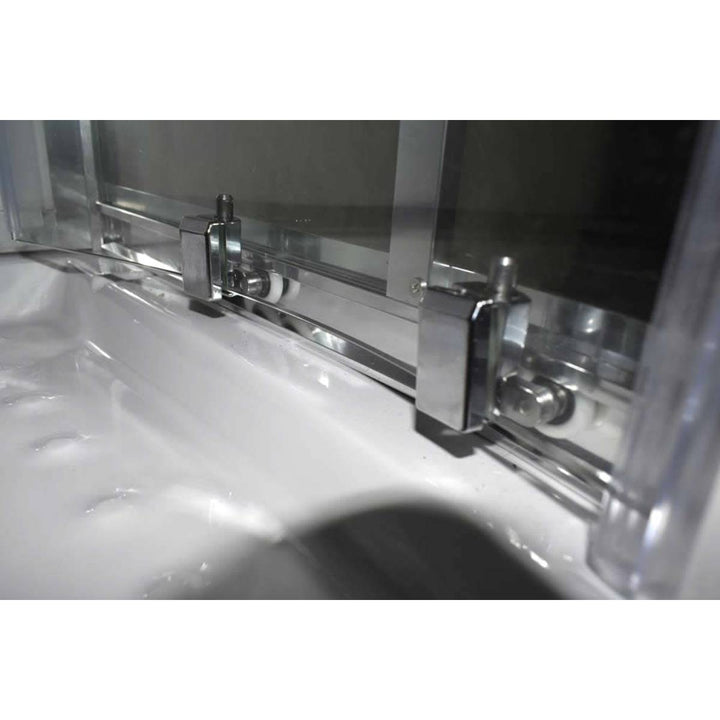 Vidalux Pure Electric 1000mm Shower Cabin White - Lux White 8.5KW