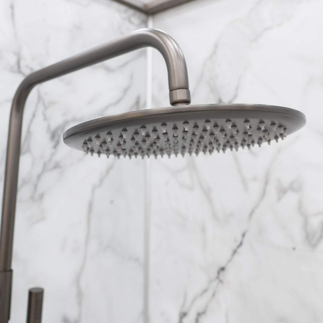 Eliseo Ricci Exclusiv Round Rigid Riser Shower - Gunmetal