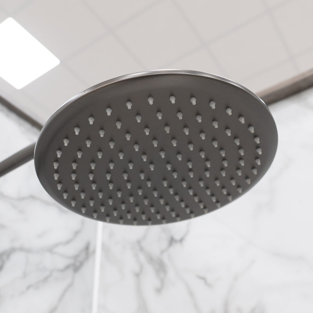 Eliseo Ricci Exclusiv Round Rigid Riser Shower - Gunmetal