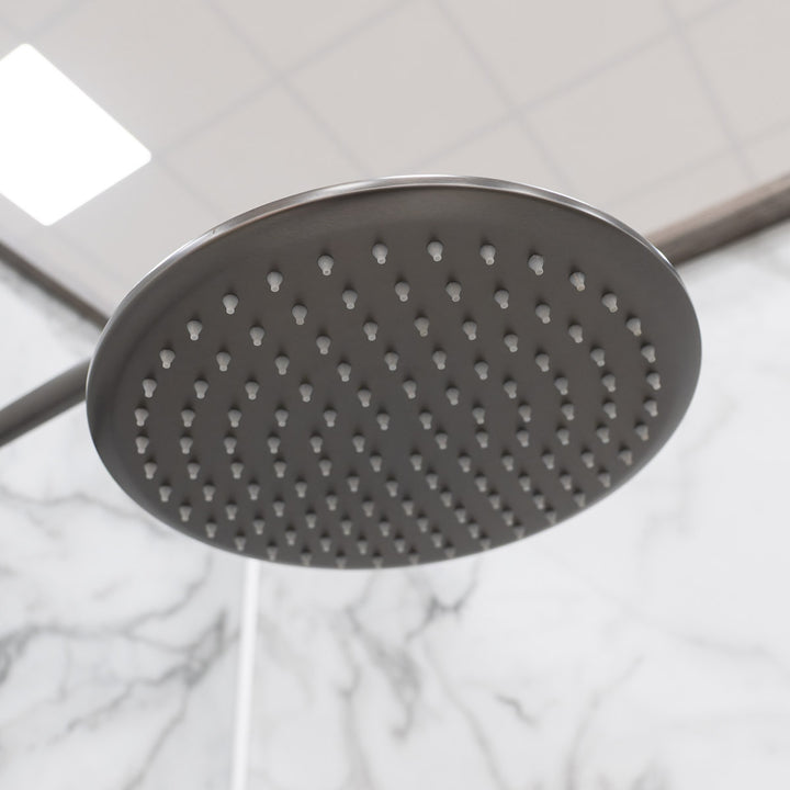 Eliseo Ricci Exclusiv Round Rigid Riser Shower - Gunmetal