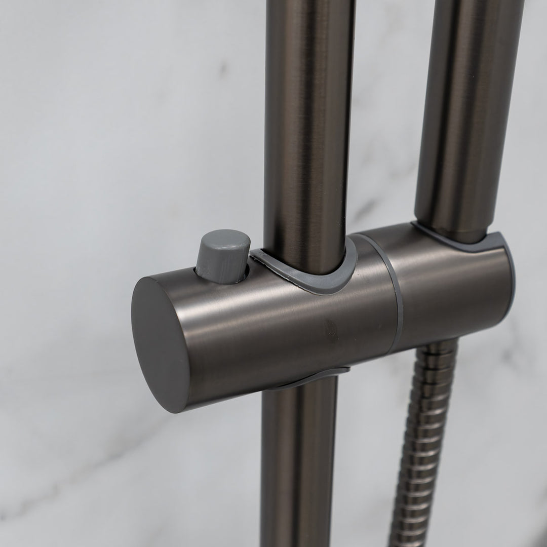 Eliseo Ricci Exclusiv Round Rigid Riser Shower - Gunmetal