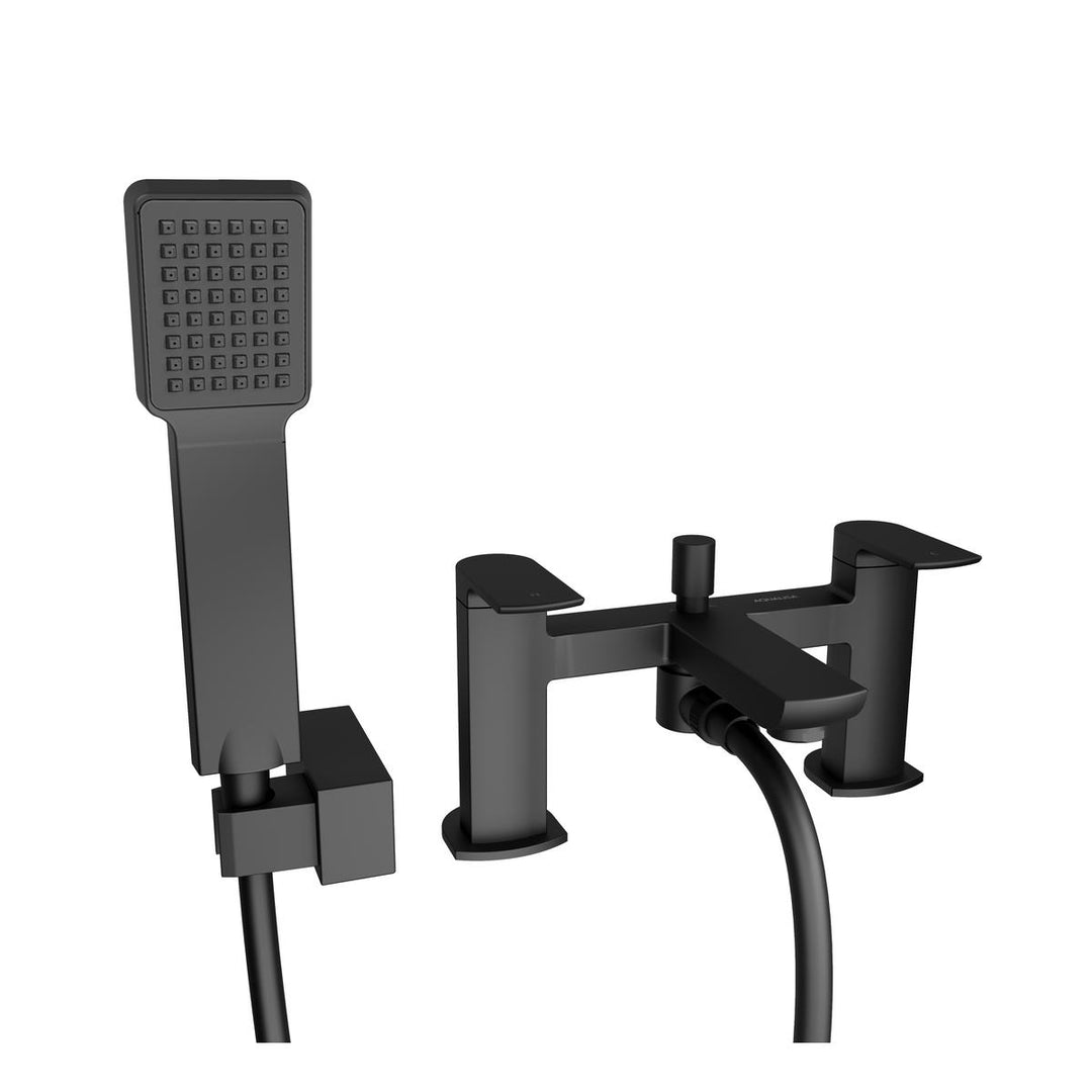 Aqualisa Downtown Bath Shower Mixer Tap - Matt Black