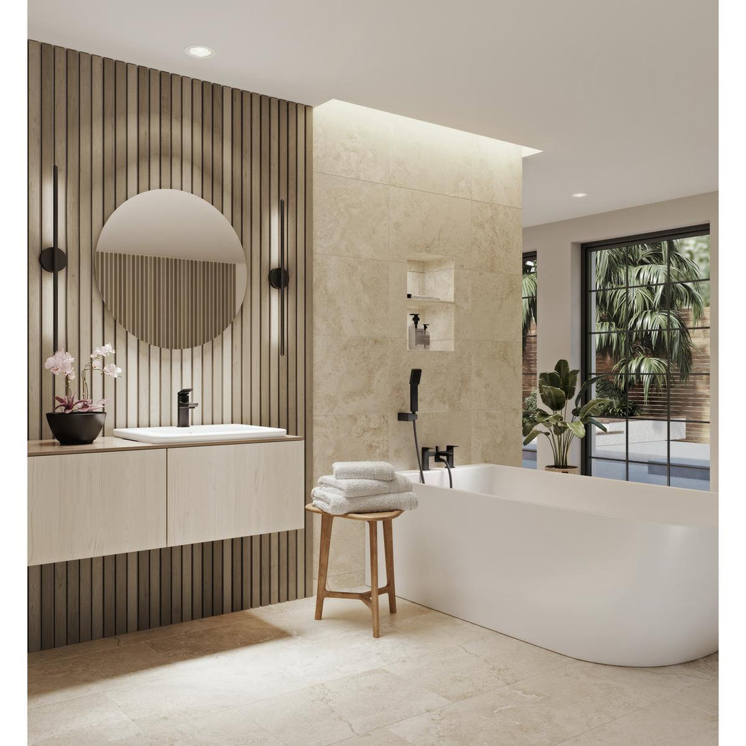 Aqualisa Downtown Bath Shower Mixer Tap - Matt Black
