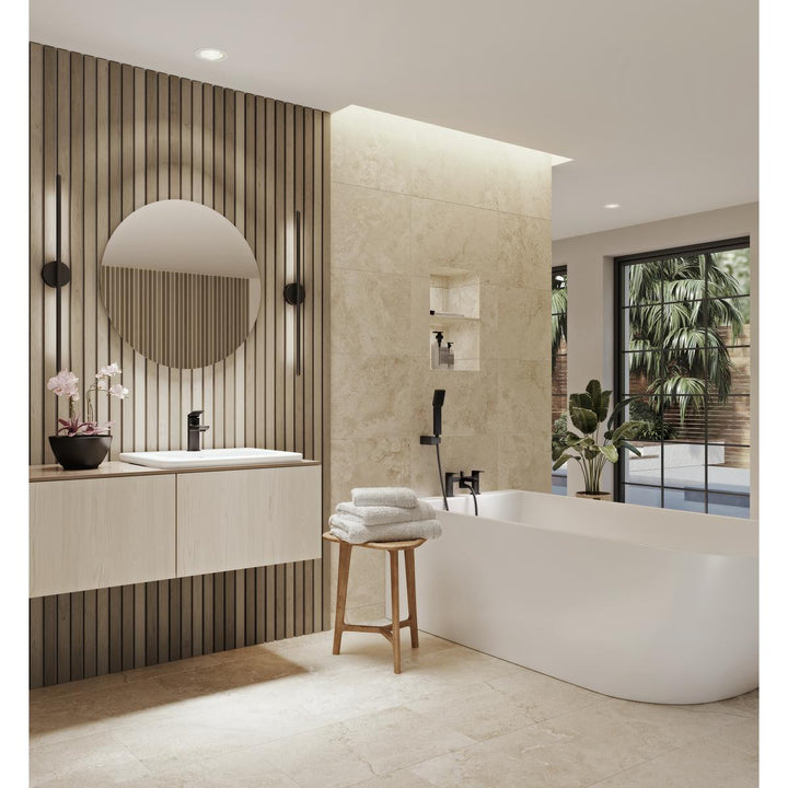 Aqualisa Downtown Bath Shower Mixer Tap - Matt Black