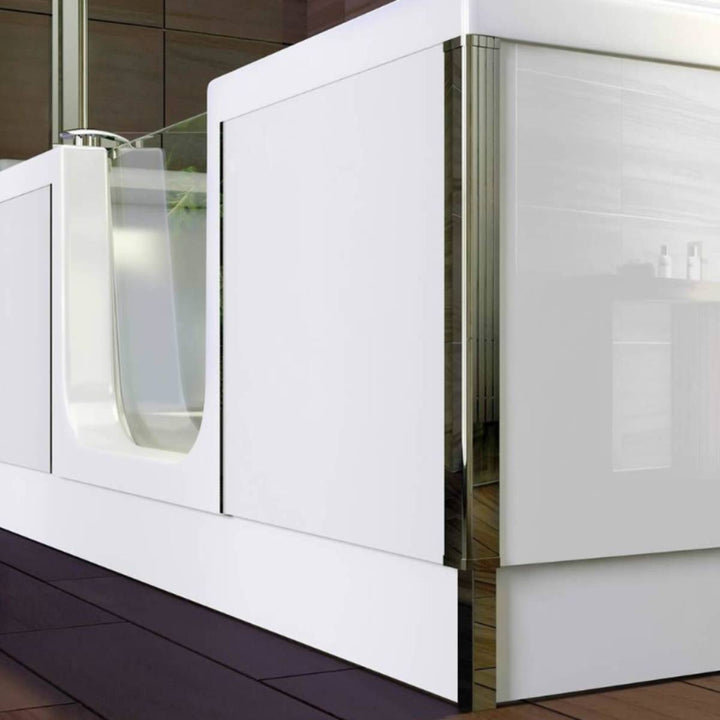 Bathe Easy Style Easy Access 1800mm Shower Bath, Screen &amp; Panels - Right Hand