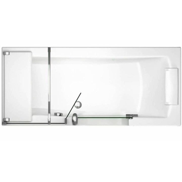 Bathe Easy Style Easy Access 1700mm Shower Bath, Screen &amp; Panels - Right Hand
