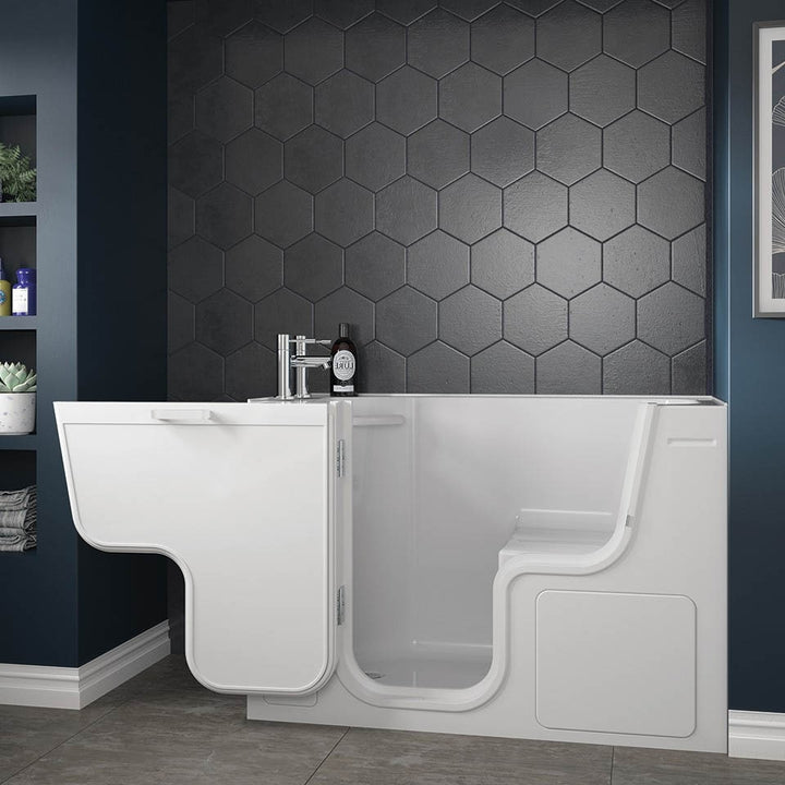 Bathe Easy Serenity 1300 x 750mm Easy Access Deep Bath &amp; Panels - Left Hand