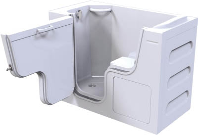 Bathe Easy Serenity 1300 x 660mm Easy Access Deep Bath &amp; Panels - Left Hand