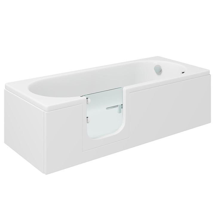 Bathe Easy Cascade 1700mm Easy Access Straight Bath &amp; Panels - Left Hand