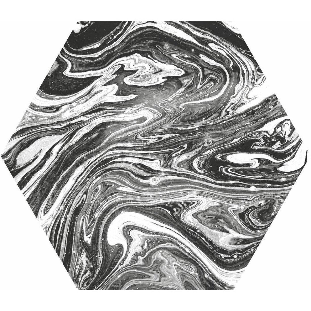 Ebru Shiny 23 x 27cm Hexagon Tile - 0.75sqm perbox