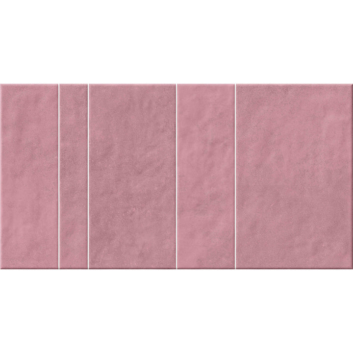 Kian Pink Glossy 31.6 x 60cm Feature Wall Tile - 1.52sqm perbox