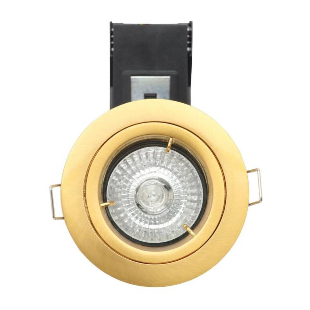 Forum Electralite ELA-27465-SATBRS Yate Fixed Fire Rated Downlight - Satin Brass