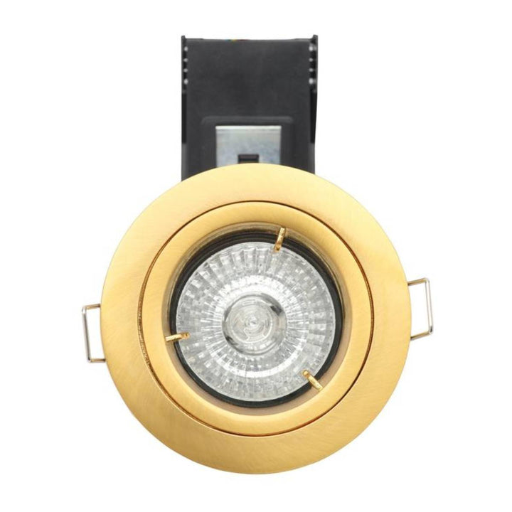 Forum Electralite ELA-27465-SATBRS Yate Fixed Fire Rated Downlight - Satin Brass