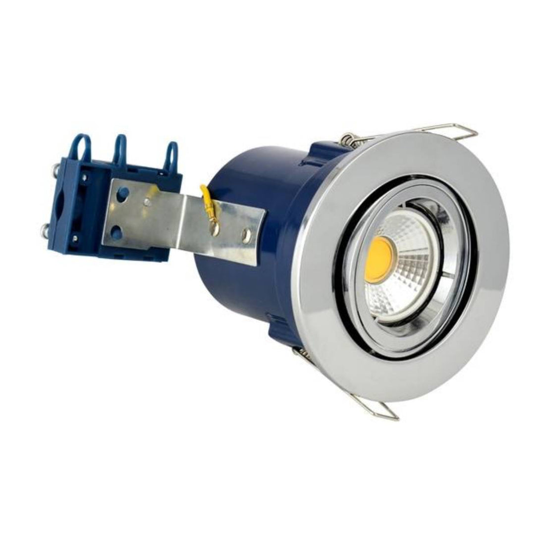 Forum Electralite ELA-27466-CHR Yate Fixed Fire Rated Adjustable Downlight - Chrome
