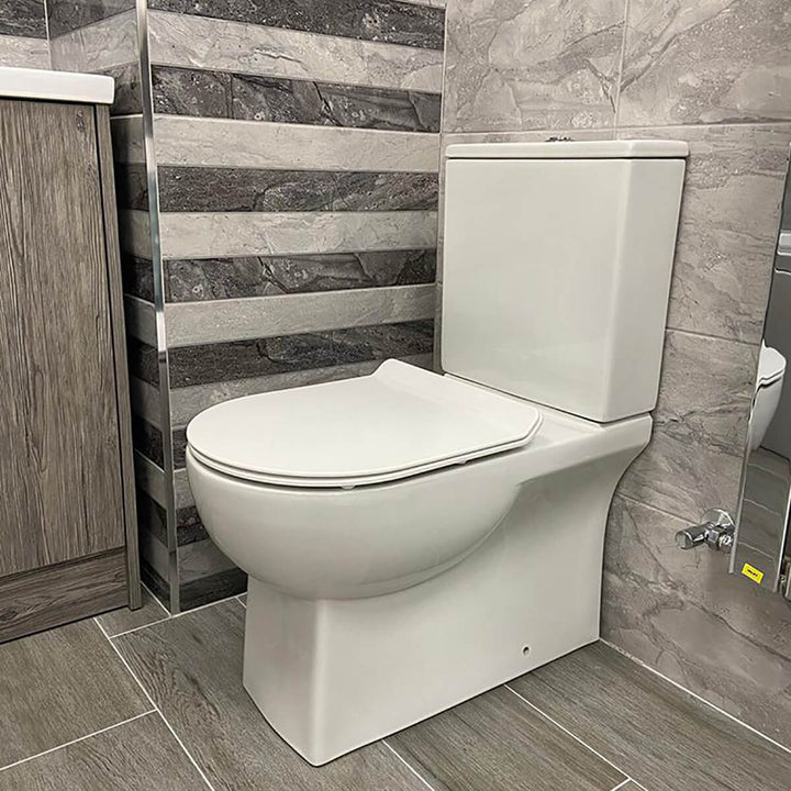 Linea Noir Shower Bath &amp; Vanity Deal - Left Hand