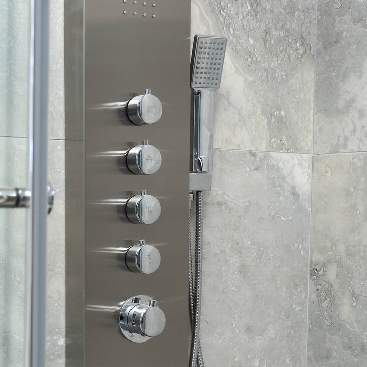 Eliseo Ricci Monsoon Waterfall Shower Tower - Chrome