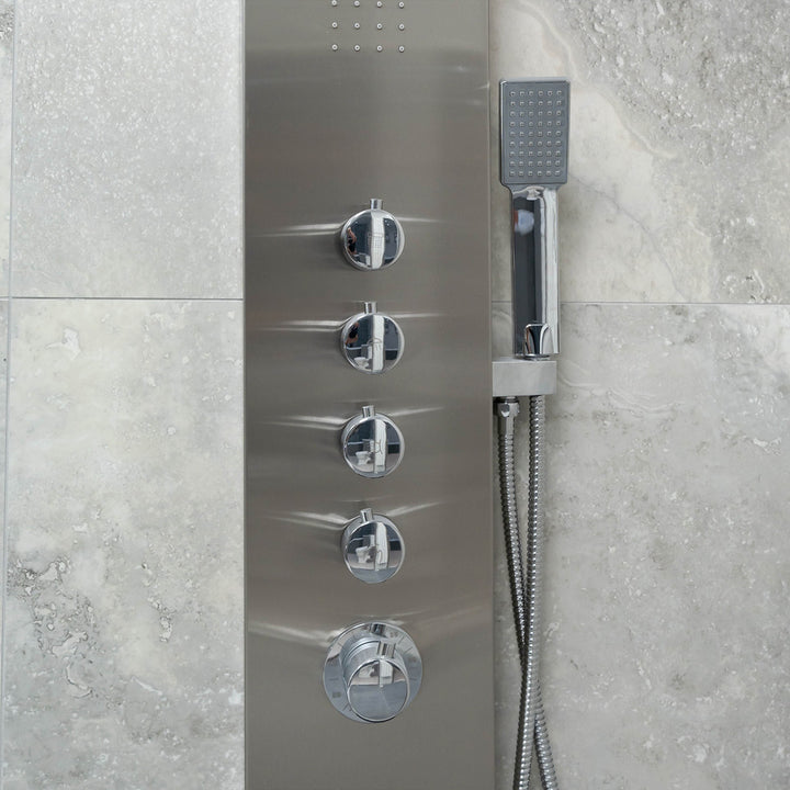 Eliseo Ricci Monsoon Waterfall Shower Tower - Chrome