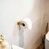 Eliseo Ricci Vesu Toilet Roll Holder - Brushed Brass
