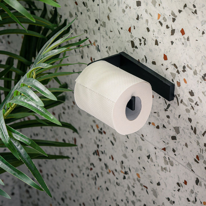 Eliseo Ricci Vesu Toilet Roll Holder - Black