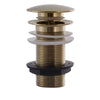 Eliseo Ricci Press Top Unslotted Basin Waste - Brushed Brass