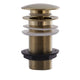 Eliseo Ricci Press Top Unslotted Basin Waste - Brushed Brass