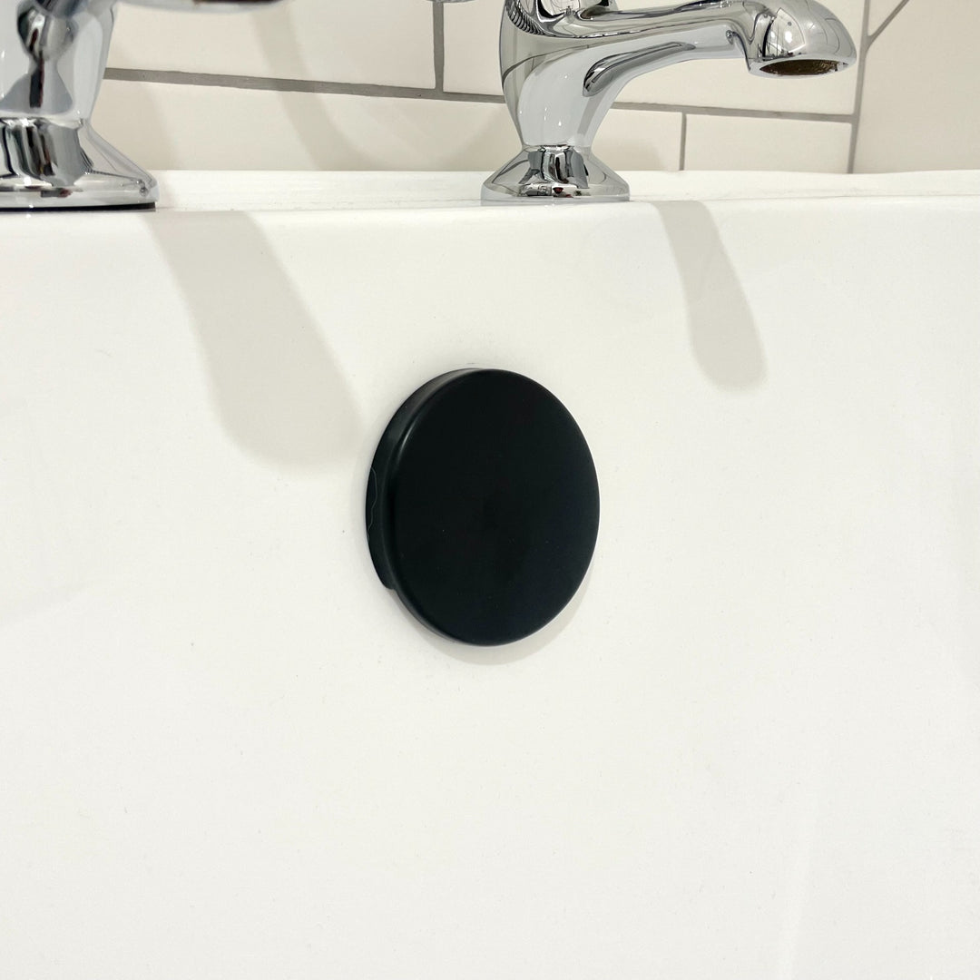 Eliseo Ricci Press Top Bath Waste &amp; Overflow - Black