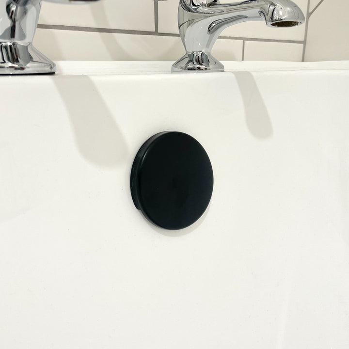 Eliseo Ricci Press Top Bath Waste &amp; Overflow - Black